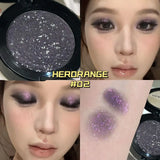 Smoked Blue Sparkling Shiny Eyeshadow Cream Monochrome Eye Shadow Metallic Purple Green Diamond Brightening Glitter Highlighter