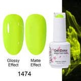 Clou Beaute Gel Nail Polish Neon Brown Royal Blue Red Green Pastal Nude Nail Art Varnishes Gel Lacquer Top Coat UV Gel Nail