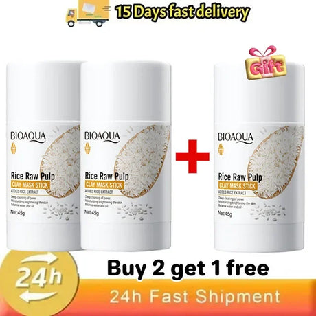 Facial Remove Blackhead Rice Solid Mask Acne Blemish Black Dots Clean Face Shrink Pores Stick Cream Brighten Korean Skincare New