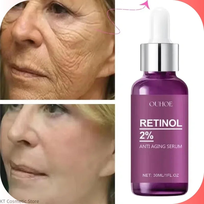 Facial Retinol Serum Whitening Moisturising Fade Fine Lines Anti Wrinkle Anti Ageing Rejuvenate Your Face Korean Cosmetics 30ml