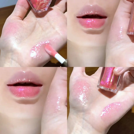 Herorange Star Shine Glitter Lip Gloss Shimmer Fine Glitter Long Lasting Moisturizing Non Sticky Glossy Lip Makeup