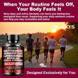 High Potency Enzyme Complex, with Lumbrokinase & CoQ10, Boost Vitality, Cellular Energy & Immune Health, Middle Aged Daily