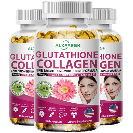 Hydrolyzed Collagen Glutathione Biotin MSM Vitamins Capsule Nutritional Supplement for Antioxidant Skin aging Hair Nail Health