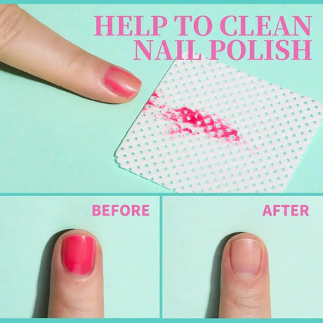 200 Pieces Lint-Free Nail Wipes Professional Eyelash Extension Glue Wipes Nail Polish Removal Wipes for Salon Use