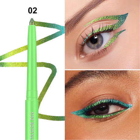 Color-Changing Eyeshadow Stick Multi Chrome Eyeliner Waterproof
