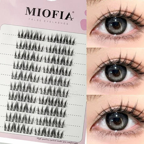1/box 90 clusters idol False Eyelashes Black Natural Manga Lashes Anime Eyelashes Large Capacity Lashes Extension Chinese Makeup