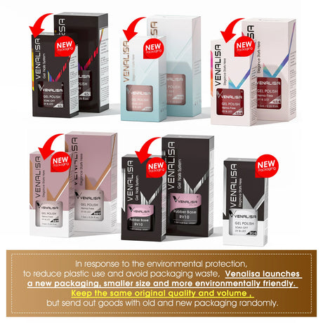 VIP5 Venalisa Nail Gel Polish Jelly Color HEMA/TPO FREE Nude Pink Semi Permanent Soak Off UVLED Gel Polish Sparkle Gel Varnish