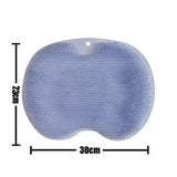 Exfoliating Brush for Feet Foot Wash Mat Brush Body Wash Scrubber in Shower Silicone Bath Massage Mat Back Brush Wall Mounted