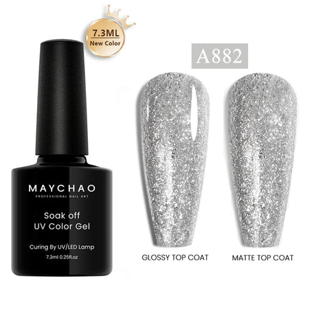 MAYCHAO 12ml Gel Nail Polish Set Professional Salon Nail Art Gels Varnish UV LED Semi Permanent Nail Lacquer Nail Supplies