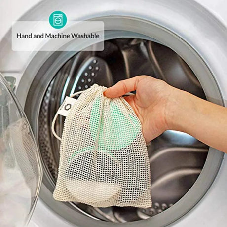 Reusable Makeup Remover Pads Eco Friendly Zero Waste Cotton Rounds Beauty Products 15 Natural Organic Face Pads with Laundry Ba