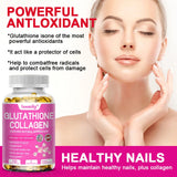 Collagen with Glutathione, Advanced Hydrolyzed Formula for Optimal Absorption, Skin, Hair, Nails & Joints, Natural Antioxidant Supplements