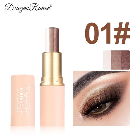 Three-color Eyeshadow Pen Highlighting Stick Waterproof Easy-to-Use Glitter Pearl Eyeshadow Stick Shimmer One-Swipe Eyes Makeup