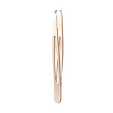Stainless Steel Tweezers for Eyebrows, Facial Hair & Ingrown Hairs Removal - Precision Slanted Tips, Ergonomic Grip, No Electric