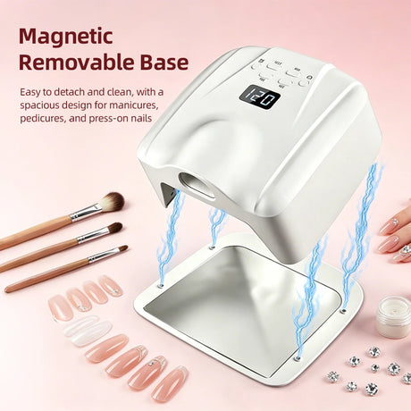 2 IN 1 Nail Lamp Single Toe Single Finger Gel Nail Curing Lamp Full Hand Fast Drying LED Light Nail Dryer Auto Sensor Dual Lamp