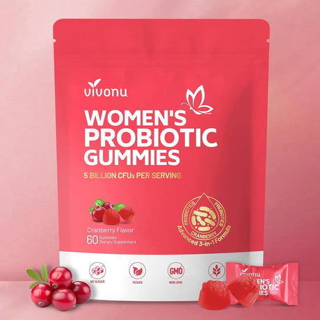 Probiotic for Women Probiotic Gummies Feminine Daily Wellness Balance Ph Gummies Cranberry Probiotics Health Yeast Ph Balance