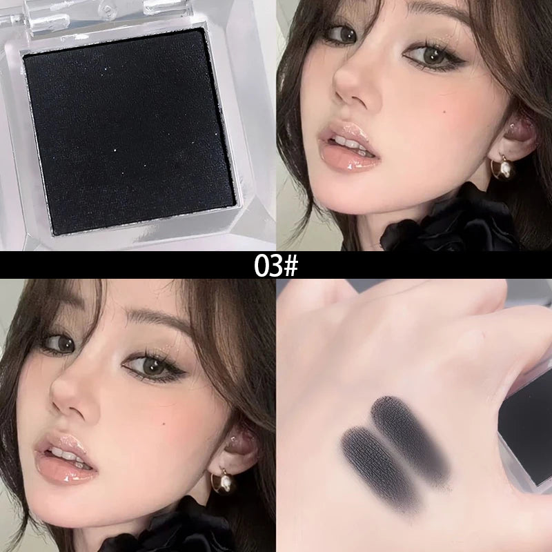 Monochrome Matte Highlighter Eyeshadow High Gloss Fine Powder White Black Eye Shadow Lying Silkworm Natural Brightening Contour