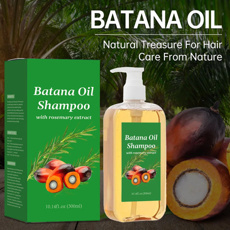 Batana Oil Shampoo for Hair Growth & Strength | Repairs Broken Strands, Nourishes Scalp & Fights Dandruff with Gentle Cleansing