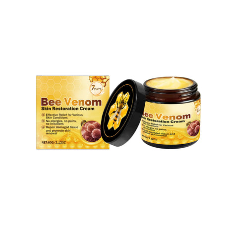 Bee Venom Skin Treatment Cream Skin Blemish Remover Moisturizing Skin Elasticity Increased Smooth Body Care Bee Venom Cream 60g