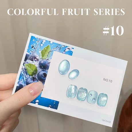 MN 1-20pcs 12ML Pink Gold Cat Eye Ocean Bubble Glass Beads Cat Eye Gel Nail Polish Blue Nails UV Light Nails Green Nails
