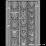 1Pcs 3D Lace Rose Silicone Nail Art Molds Hollow French Checkered Charms Nails Templates DIY Sexy Elegant Laces Manicure Mold Tr
