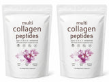 Multi Collagen Peptides Powder 454g Unflavored Collagen Blend with Vitamin C Biotin Hyaluronic Acid Skin Hair Nails Support