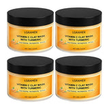 120g Turmeric Clay Mask, Deep Cleansing Formula, Effectively Controls Oil, Tightens Pores, Fades Dull Complexion and Rough Skin