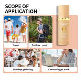 Sunscreen Liquid Foundation Waterproof Sweatproof Concealer Skin Tone Natural Matte Finish Pores Blur Long Lasting Lightweight