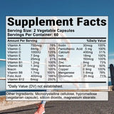 Women's Daily Multivitamin, with 21 Complete Daily Vitamins and Minerals for Women, Efficient Formula-Metabolism and Immune Support,120 Capsules