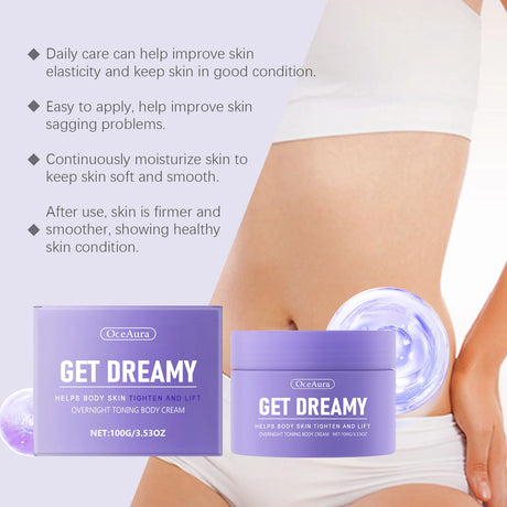 Shaping Cream Improve Sagging Skin Lifting Firming Deep Moisturizing Waist Buttock Thigh Tightening Overnight Toning Body Cream