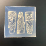 Nail Art Mold 3D Carving Curved Lily Flower Transparent Nail Art Decorations DIY Silicone Template