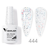 VIP5 Venalisa Nail Gel Polish Jelly Color HEMA/TPO FREE Nude Pink Semi Permanent Soak Off UVLED Gel Polish Sparkle Gel Varnish