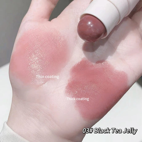 Gege Bear Soft Matte Blush Stick Moisturizing Natural Matte Tender Eeasy to Blend Rouge Stick