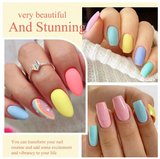 7pcs Gel Nail Polish Set HEMA Free Pink Red Glitter Semi Permanent Soak Off UV Gel Varnish Nail Art Decoration Nail Supplies DIY