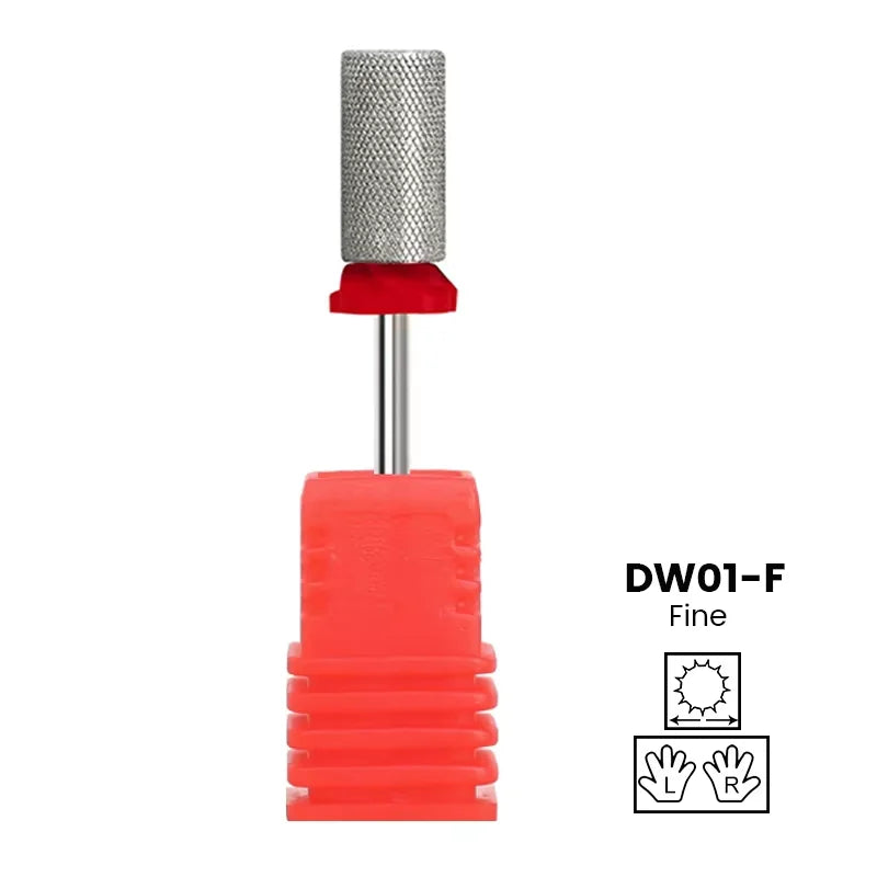 Diamond Ceramic Nail Drill Bits Milling Cutter For Manicure Left Right Rotary Cuticle Files Buffer DIY Nails Accessories Tools