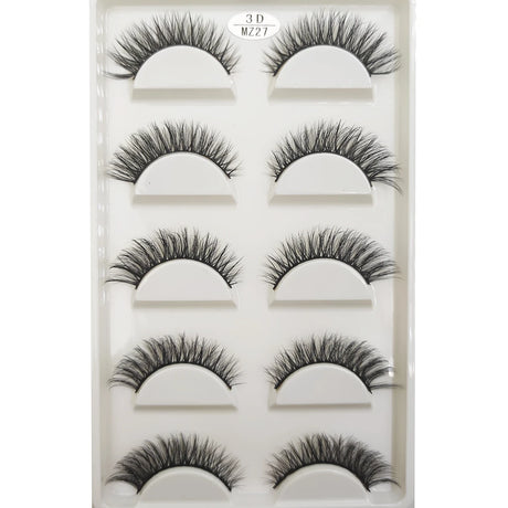 New 28 Style 5 Pairs Natural Mink False Eyelashes Makeup Eyelash Extension Fake Eye Lashes Faux Cils Make Up Beauty Cilios