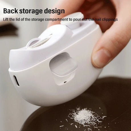 Electric Nail Clipper Cutter with LED Light 2 IN 1 Automatic Nail Grinder Trimmer for Baby Adult Mini Manicure Tools Nail Care