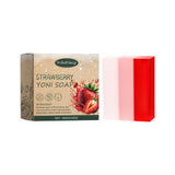 Female Wash Soap Yoni Bar Soap for Women Ph Balance Strawberry Remove Odor Deep Cleaning Moisturizing Private Parts Products