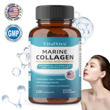 Marine Collagen Complex Capsules - Hyaluronic Acid Biotin, Support Skin Hair Nail Condition, Joint Cartilage & Body Wellness