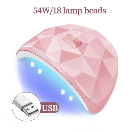 Nail Dryer Lamp UV Nail Polish Lamp Gel Curing Polishing Lamp for Gel Nails Gel Nail Polish Curing Dryer Home Salon Tool