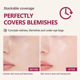 Semi-matte CC Cream Cushion Natural Concealer Whitening Long-lasting Creamy Texture Foundation Face Base Makeup Cosmetics