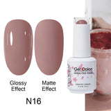 Clou Beaute Gel Nail Polish Neon Brown Royal Blue Red Green Pastal Nude Nail Art Varnishes Gel Lacquer Top Coat UV Gel Nail