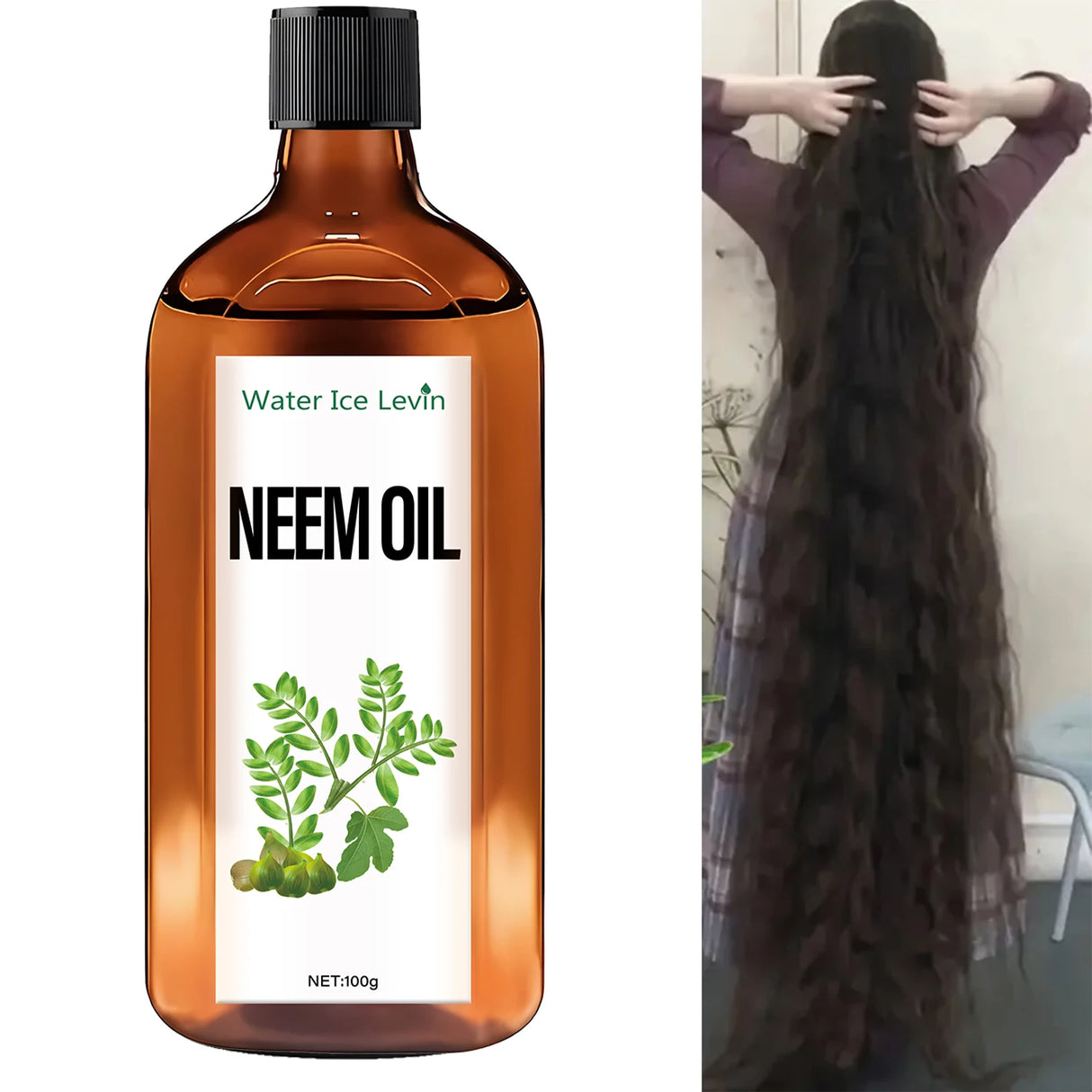 Neem Oil Hair Treatment - Intense Moisture for Dry Hair, Restores Softness & Shine, Winter Hair Care, All Hair Types