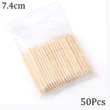 Optional 50Pcs 100Pcs Orange Wood Nail Sticks Double Sided Cuticle Pusher Rhinestone Dotting Tool Household Salon Manicure Pedicure Supply