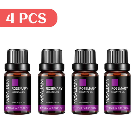 MAYJAM 4 Bottles Essential Oils Jasmine Lavender Eucalyptus Vanilla Sandalwood Frankincense Sweet Orange Patchouli Juniper Oil