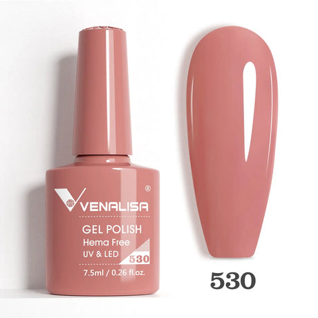 VIP5 Venalisa Nail Gel Polish Jelly Color HEMA/TPO FREE Nude Pink Semi Permanent Soak Off UVLED Gel Polish Sparkle Gel Varnish
