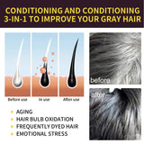 100ml Black Hair Shampoo 3 In1 Hair Dye Shampoo Repairing and Softening Shampoo Moisturizing Cleaning Hair Care for Women Men