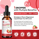 MINCH Magnesium Glycinate Liquid Drop,Sleep Support Vegan Non-GMO Support Bone & joints Health Promote Muscle & Nerve Health