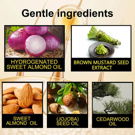Organic Cold Pressed Mustard Hair Oil - Hyaluronic Acid & Vitamin Infusion, Deep Nourishment, Winter Hydration Therapy