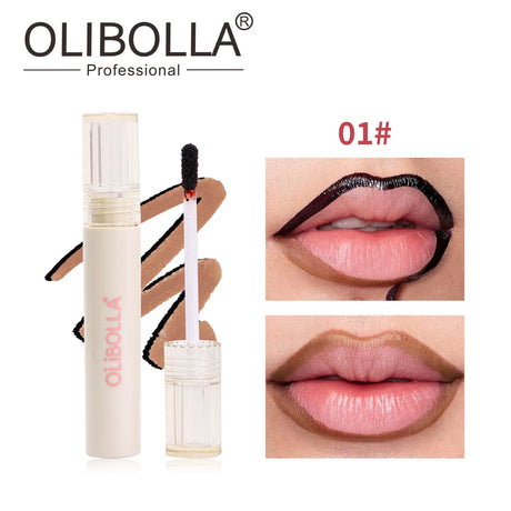 Peel Off Lip Stain Reveal Long Lasting Waterproof Matte Lip Contour Tint Transfer Proof Non-stick Cup Plump Look Lip Gloss