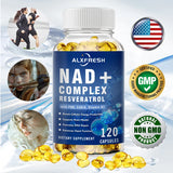 NAD Supplement Extra Strength for Women & Men, Resveratrol, PQQ, CoQ10 & Vitamin B3 – Energy Antioxidant,Cell Health Support